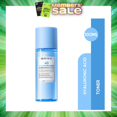 SKINTIFIC - 4D Hyaluronic Acid Barrier Essence Toner (For Intensive Hydration, Maintains Skin Barrier, Calms & Soothes The Skin) 100ml