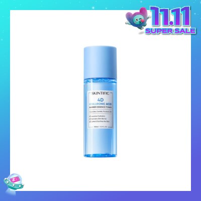 SKINTIFIC 4D Hyaluronic Acid Barrier Essence Toner (For Intensive Hydration, Maintains Skin Barrier, Calms & Soothes The Skin) 100ml