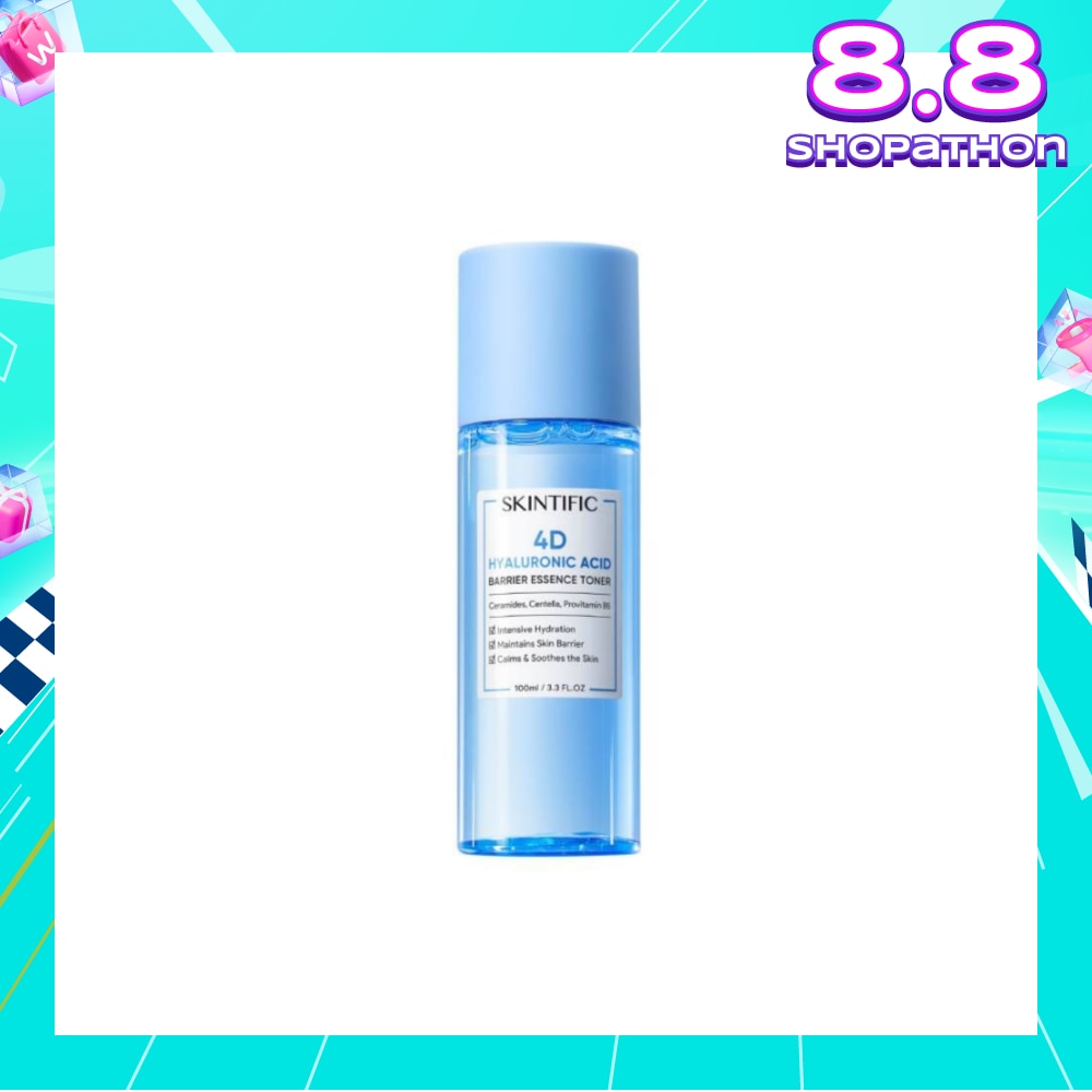 4D Hyaluronic Acid Barrier Essence Toner (For Intensive Hydration, Maintains Skin Barrier, Calms & Soothes The Skin) 100ml