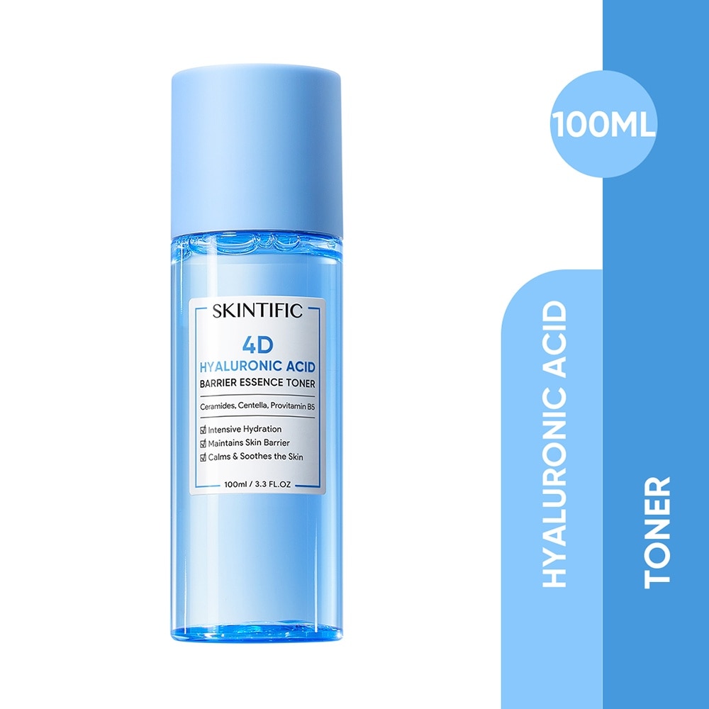4D Hyaluronic Acid Barrier Essence Toner (For Intensive Hydration, Maintains Skin Barrier, Calms & Soothes The Skin) 100ml