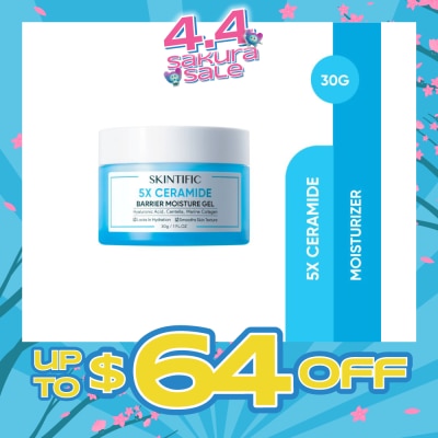 SKINTIFIC - 5X Ceramide Barrier Moisture Gel (For Locks In Hydration & Smooths Skin Texture) 30g
