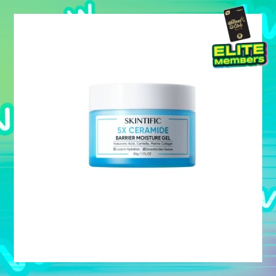 SKINTIFIC 5X Ceramide Barrier Moisture Gel (For Locks In Hydration & Smooths Skin Texture) 30g