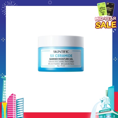SKINTIFIC 5X Ceramide Barrier Moisture Gel (For Locks In Hydration & Smooths Skin Texture) 30g