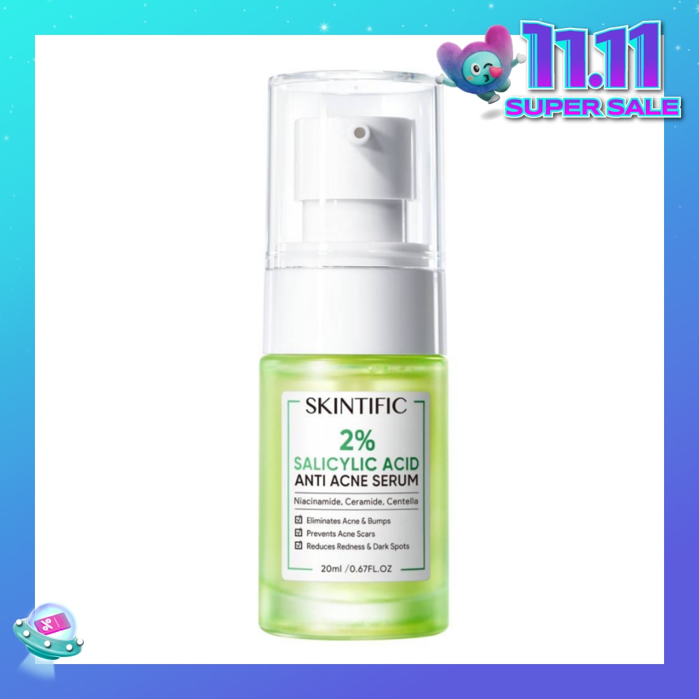 2% Salicylic Acid Anti Acne Serum (For Eliminates Acne & Bumps, Prevents Acne Scars, Reduces Redness & Dark Spots) 20ml