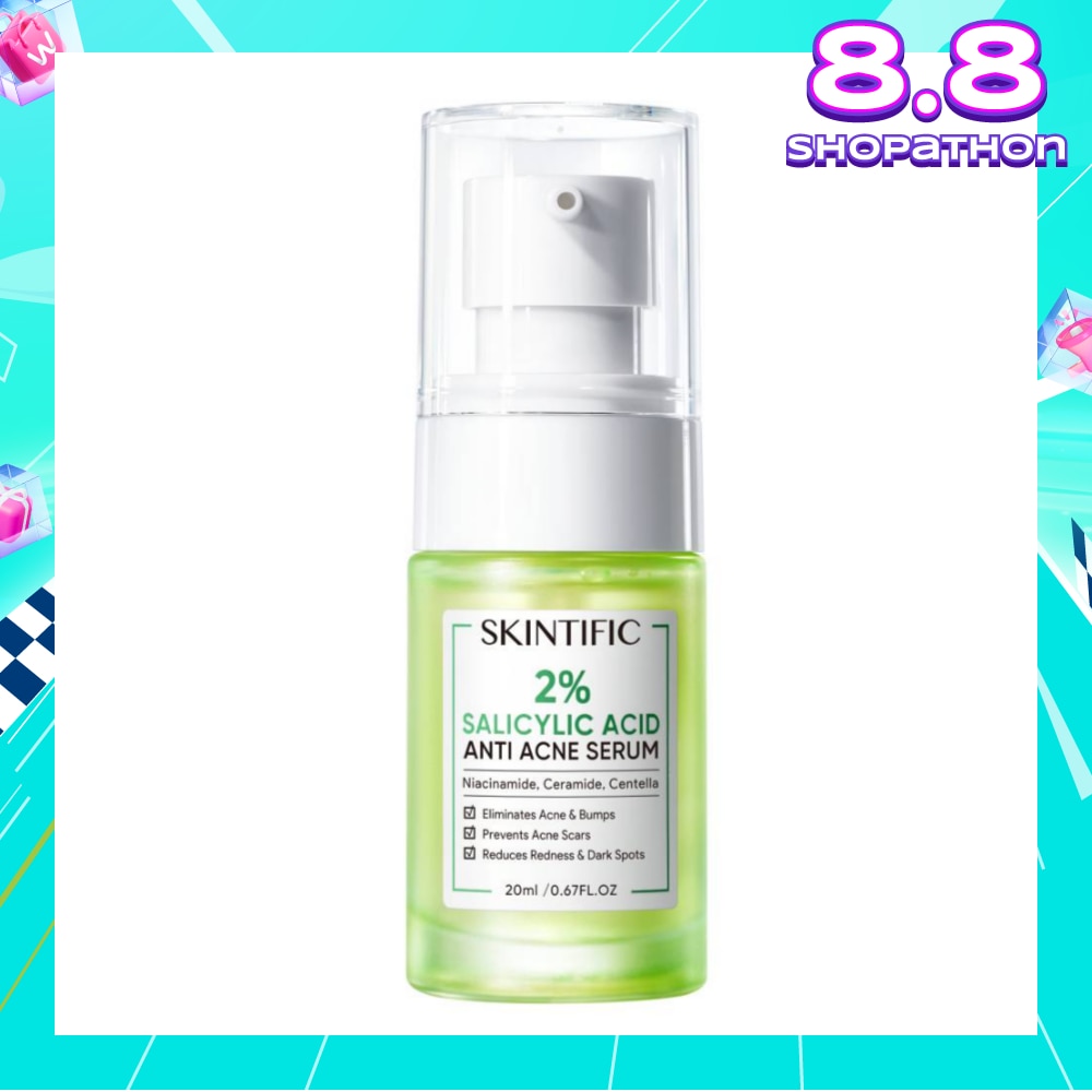 2% Salicylic Acid Anti Acne Serum (For Eliminates Acne & Bumps, Prevents Acne Scars, Reduces Redness & Dark Spots) 20ml