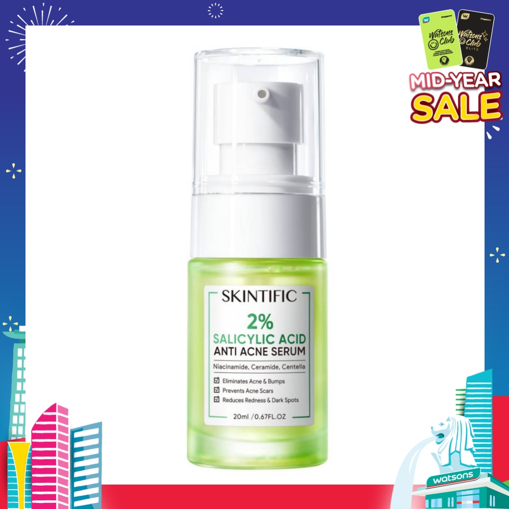 2% Salicylic Acid Anti Acne Serum (For Eliminates Acne & Bumps, Prevents Acne Scars, Reduces Redness & Dark Spots) 20ml
