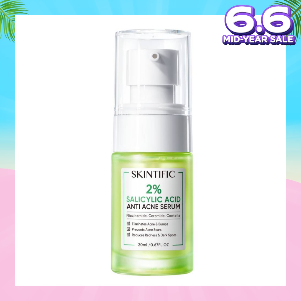 2% Salicylic Acid Anti Acne Serum (For Eliminates Acne & Bumps, Prevents Acne Scars, Reduces Redness & Dark Spots) 20ml