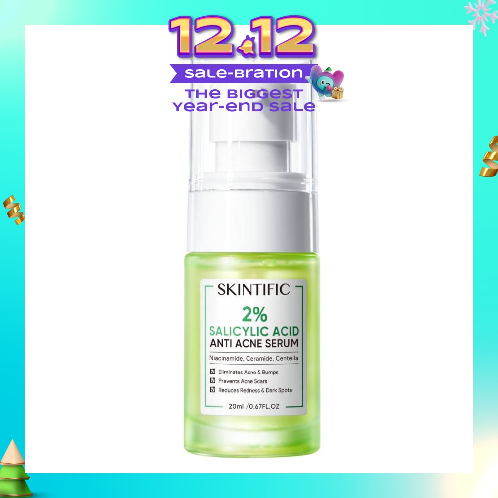 2% Salicylic Acid Anti Acne Serum (For Eliminates Acne & Bumps, Prevents Acne Scars, Reduces Redness & Dark Spots) 20ml