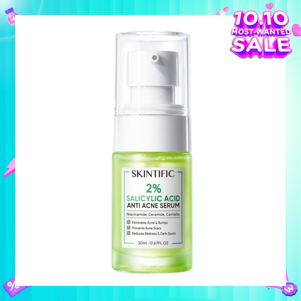 2% Salicylic Acid Anti Acne Serum (For Eliminates Acne & Bumps, Prevents Acne Scars, Reduces Redness & Dark Spots) 20ml