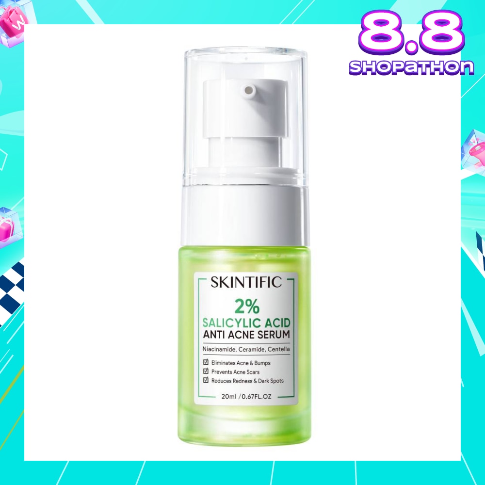 2% Salicylic Acid Anti Acne Serum (For Eliminates Acne & Bumps, Prevents Acne Scars, Reduces Redness & Dark Spots) 20ml
