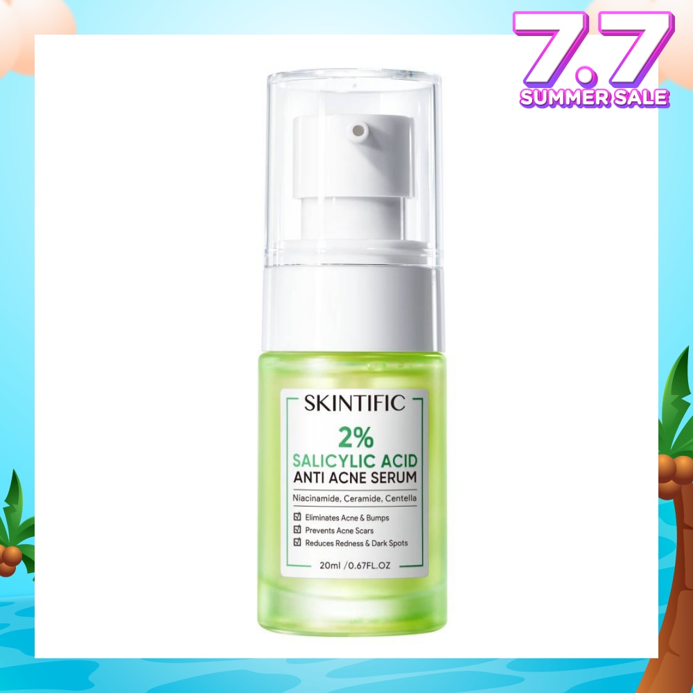 2% Salicylic Acid Anti Acne Serum (For Eliminates Acne & Bumps, Prevents Acne Scars, Reduces Redness & Dark Spots) 20ml
