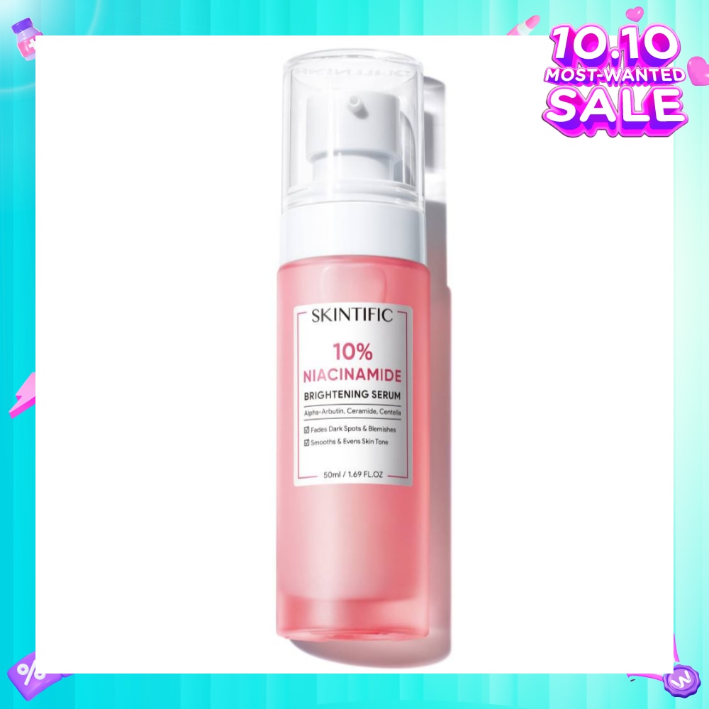 10% Niacinamide Brightening Serum (For Fades Dark Spots & Blemishes, Smooths & Evens Skin Tone) 50ml