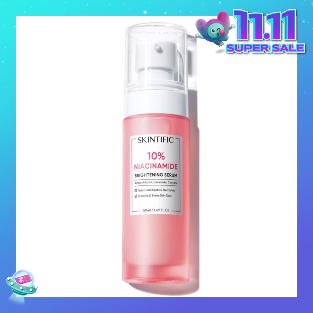 10% Niacinamide Brightening Serum (For Fades Dark Spots & Blemishes, Smooths & Evens Skin Tone) 50ml
