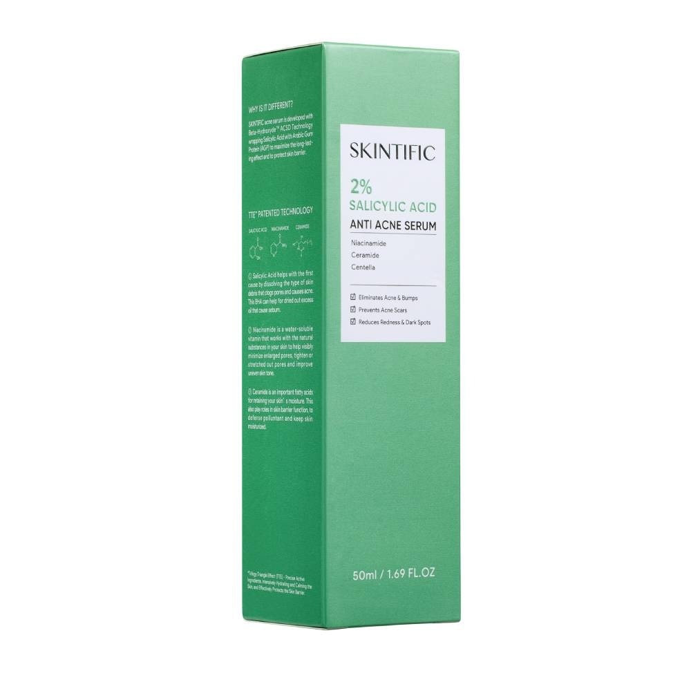 2% Salicylic Acid Anti Acne Serum (For Eliminates Acne & Bumps, Prevents Acne Scars & Reduces Redness & Dark Spots) 50ml