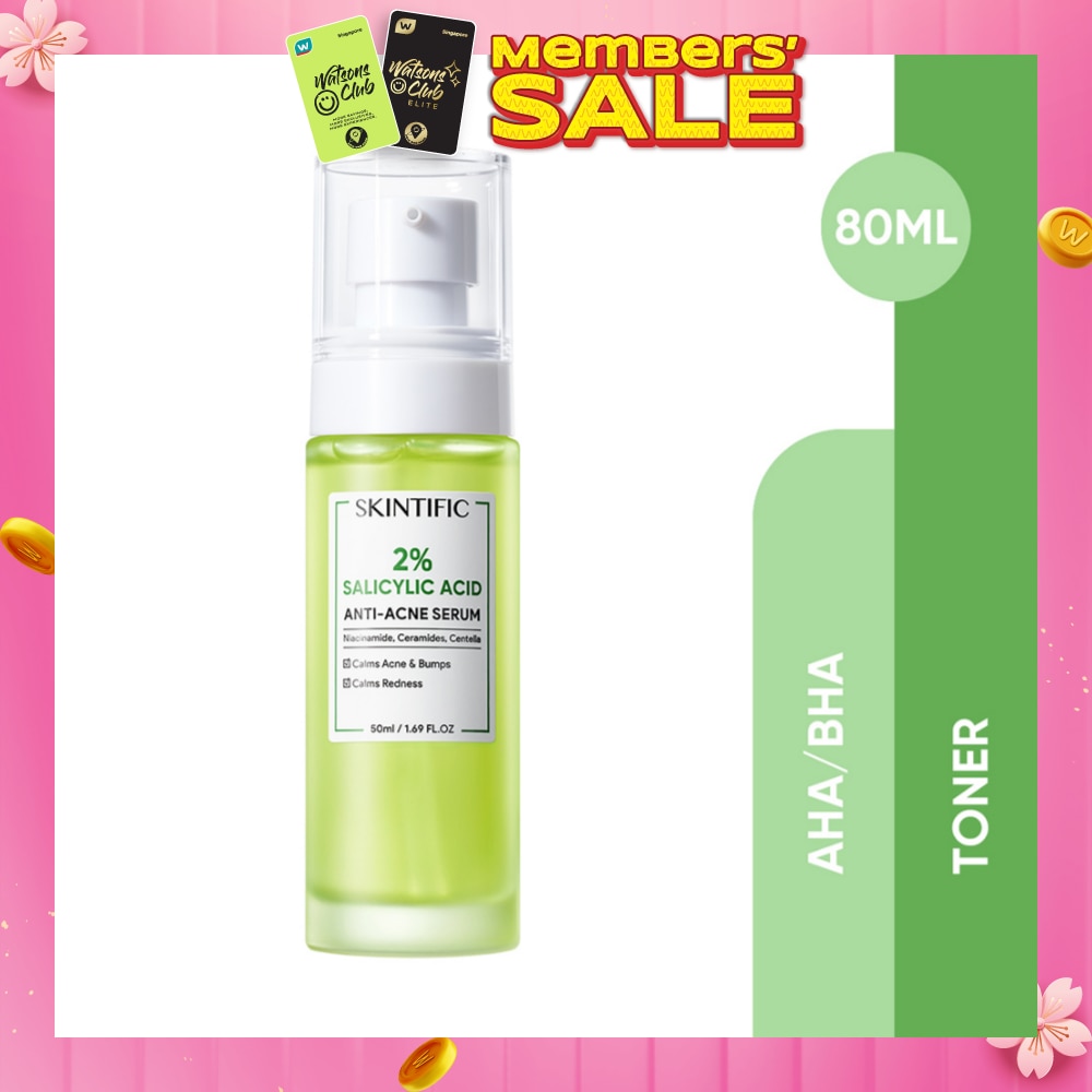 2% Salicylic Acid Anti Acne Serum (For Eliminates Acne & Bumps, Prevents Acne Scars & Reduces Redness & Dark Spots) 50ml (Expiry: Aug`2026)