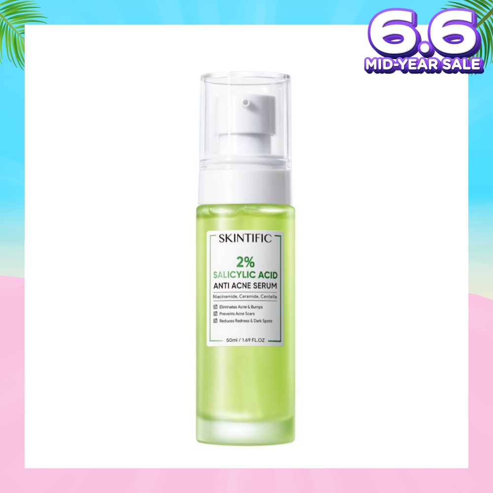 2% Salicylic Acid Anti Acne Serum (For Eliminates Acne & Bumps, Prevents Acne Scars & Reduces Redness & Dark Spots) 50ml