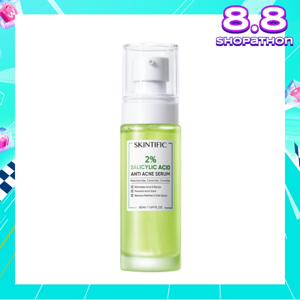 2% Salicylic Acid Anti Acne Serum (For Eliminates Acne & Bumps, Prevents Acne Scars & Reduces Redness & Dark Spots) 50ml