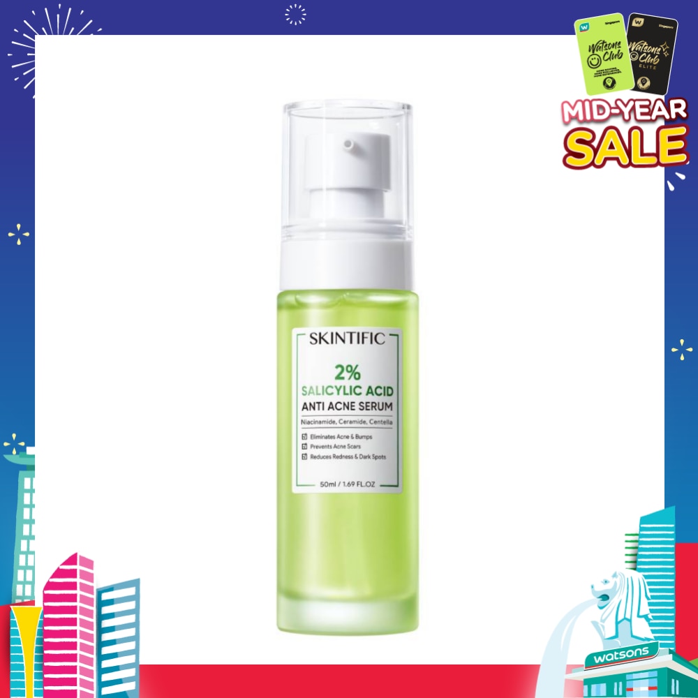 2% Salicylic Acid Anti Acne Serum (For Eliminates Acne & Bumps, Prevents Acne Scars & Reduces Redness & Dark Spots) 50ml