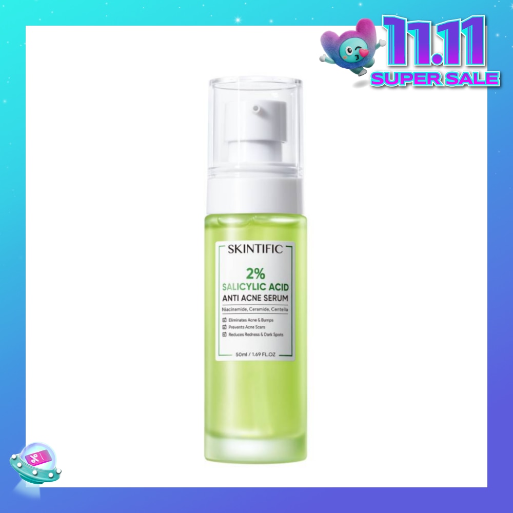 2% Salicylic Acid Anti Acne Serum (For Eliminates Acne & Bumps, Prevents Acne Scars & Reduces Redness & Dark Spots) 50ml (Expiry: Aug`2026)