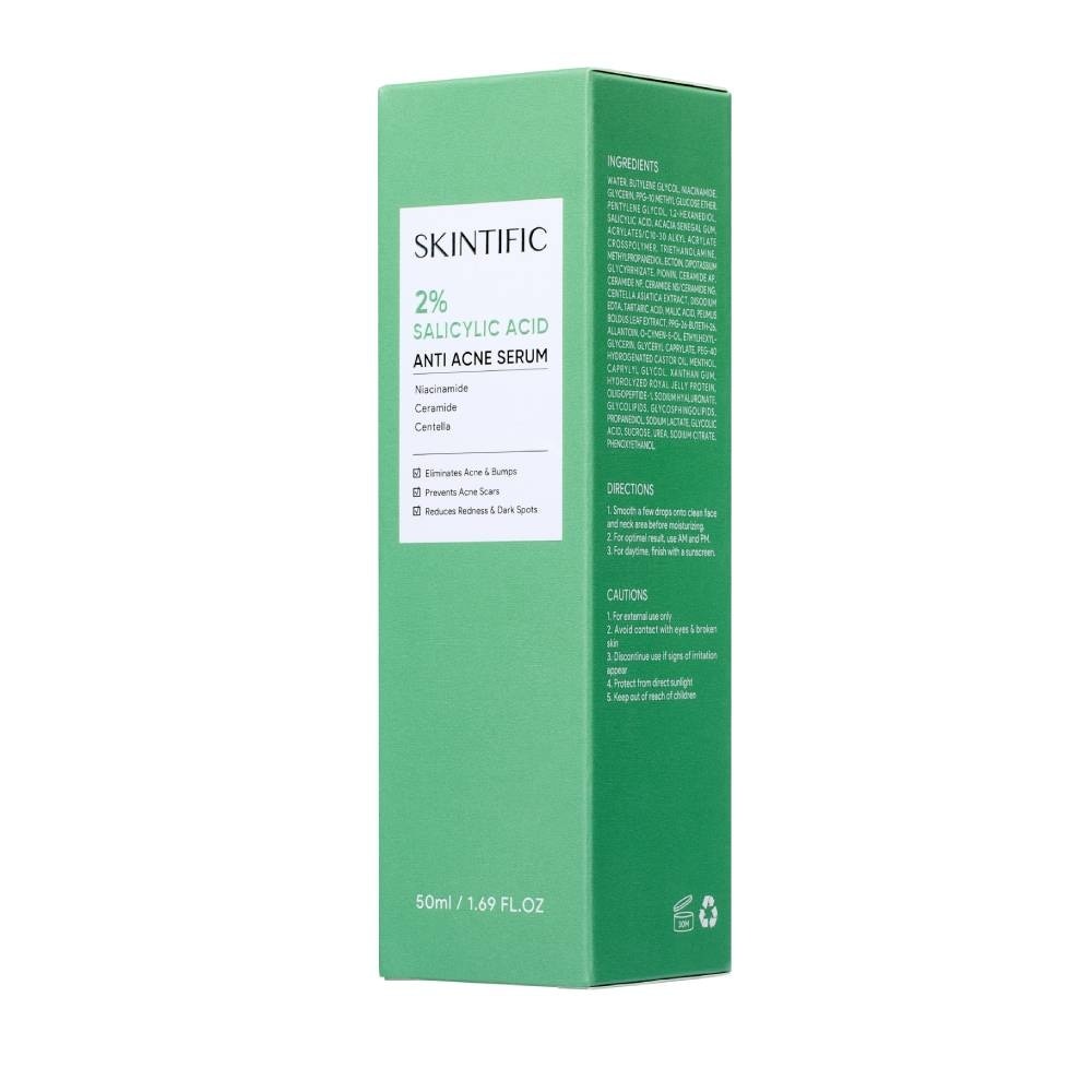 2% Salicylic Acid Anti Acne Serum (For Eliminates Acne & Bumps, Prevents Acne Scars & Reduces Redness & Dark Spots) 50ml