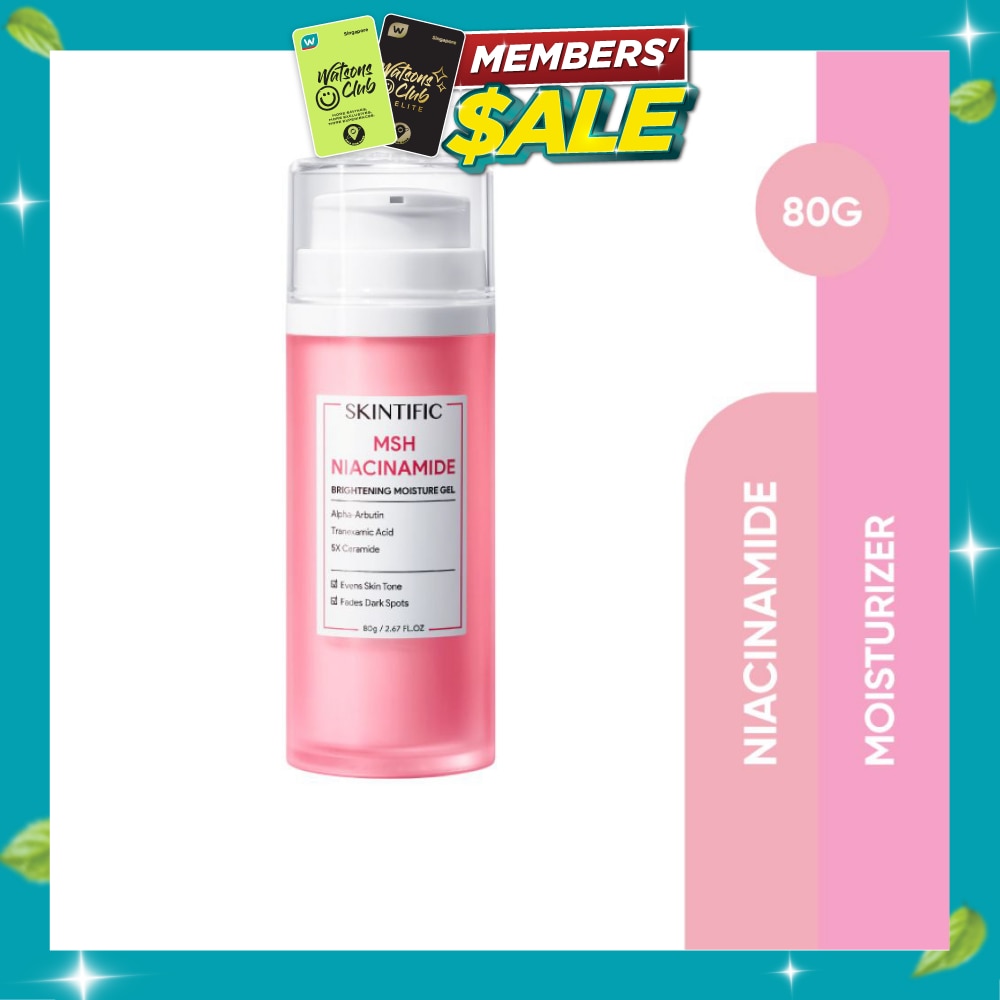MSH Niacinamide Brightening Moisture Gel (For Evens Skin Tone & Fades Dark Spots) 80ml (Expiry: Aug`2027) image