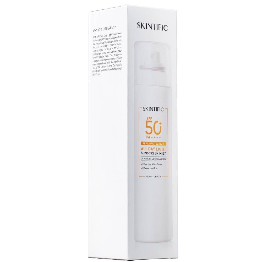 All Day Light Sunscreen Mist SPF 50+ PA++++ (Ultra-Light, Non-Greasy & Makeup Mess-Free) 120ml