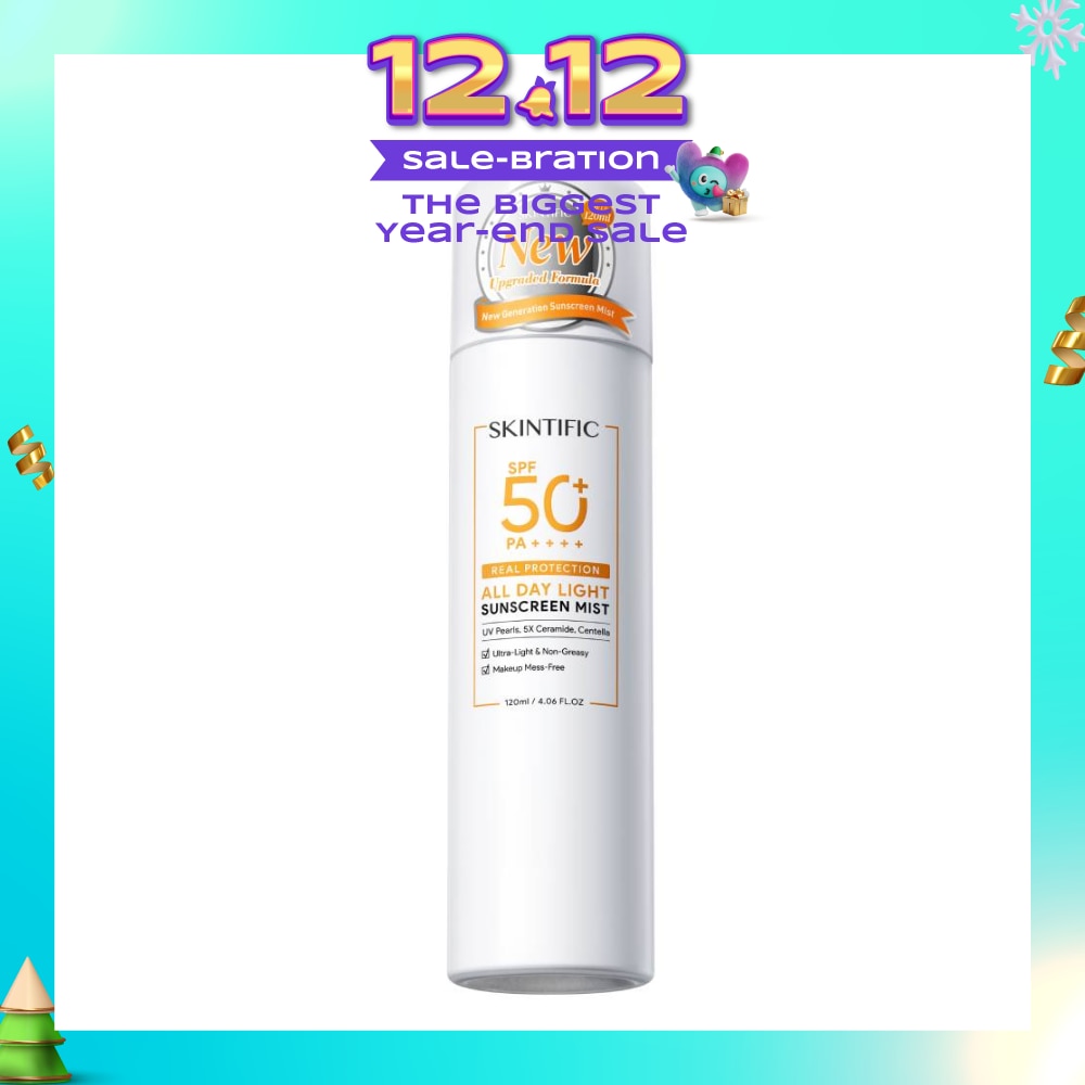 All Day Light Sunscreen Mist SPF 50+ PA++++ (Ultra-Light, Non-Greasy & Makeup Mess-Free) 120ml