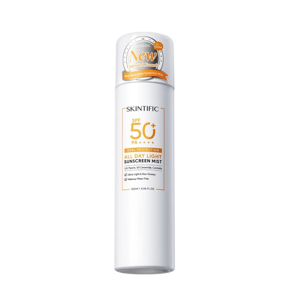 All Day Light Sunscreen Mist SPF 50+ PA++++ (Ultra-Light, Non-Greasy & Makeup Mess-Free) 120ml