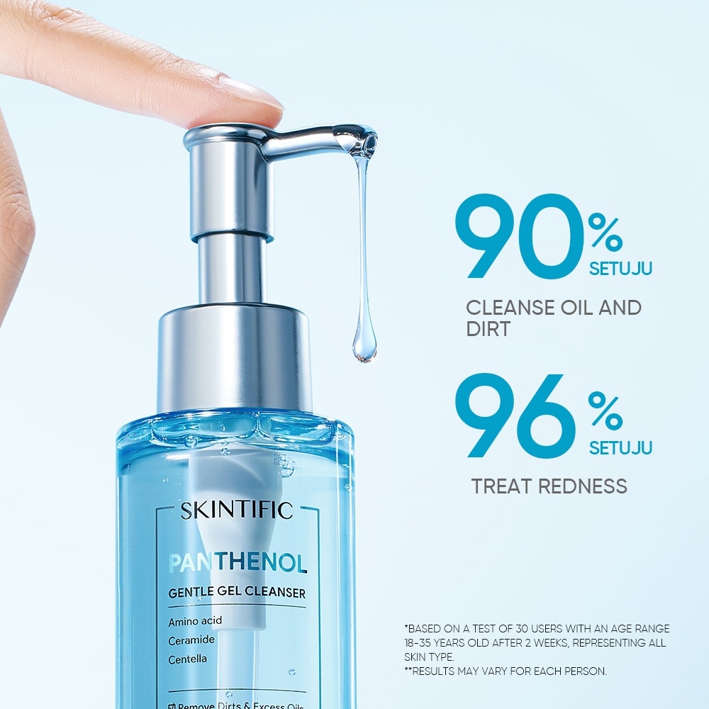 Panthenol Gentle Gel Cleanser (To Removes Dirts & Excess Oils & Refresh & Moisture Skin) 120ml