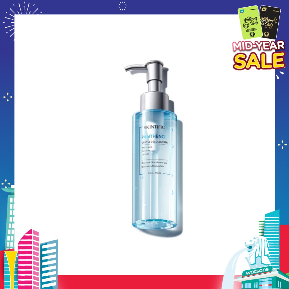 Panthenol Gentle Gel Cleanser (To Removes Dirts & Excess Oils & Refresh & Moisture Skin) 120ml