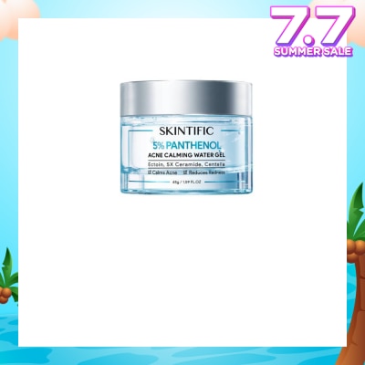 SKINTIFIC 5% Panthenol Acne Calming Water Gel (To Calms Acne & Reduce Redness) 45g