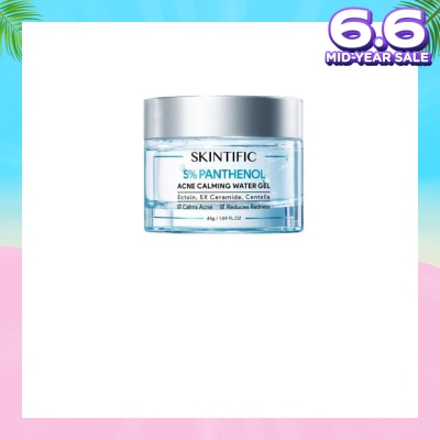 SKINTIFIC 5% Panthenol Acne Calming Water Gel (To Calms Acne & Reduce Redness) 45g