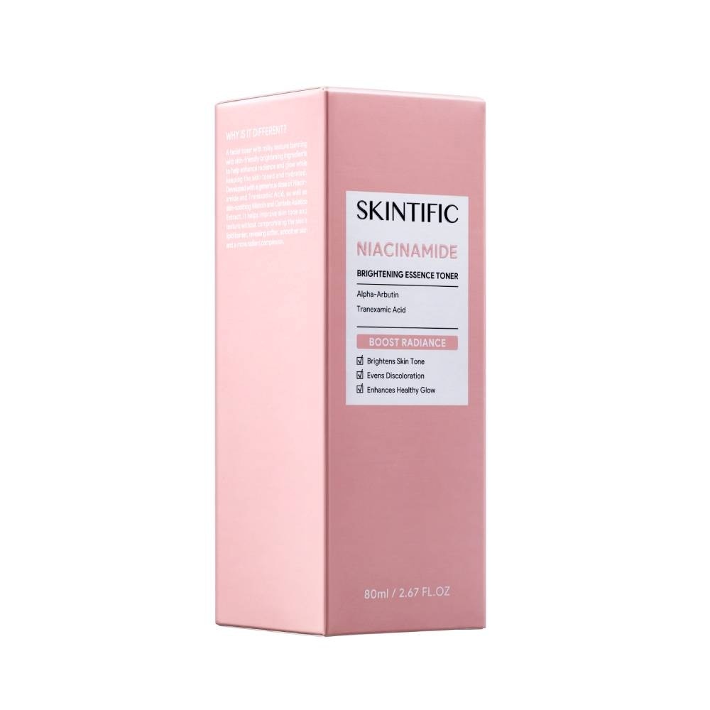 Niacinamide Brightening Essence Toner (To Brightens Skin Tone, Evens Discoloration & Enhances Healthy Glow) 80ml