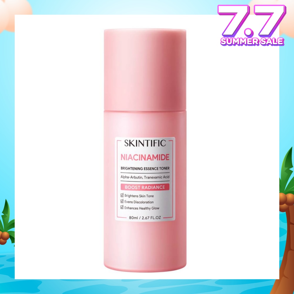Niacinamide Brightening Essence Toner (To Brightens Skin Tone, Evens Discoloration & Enhances Healthy Glow) 80ml