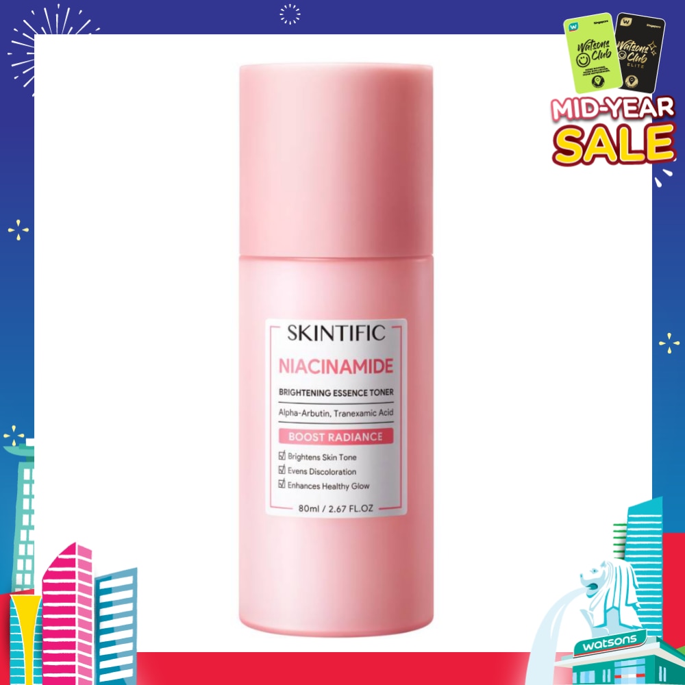 Niacinamide Brightening Essence Toner (To Brightens Skin Tone, Evens Discoloration & Enhances Healthy Glow) 80ml