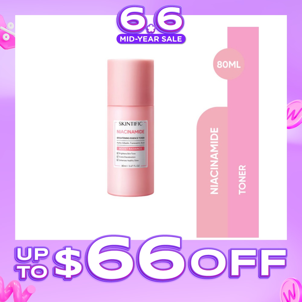 Niacinamide Brightening Essence Toner (To Brightens Skin Tone, Evens Discoloration & Enhances Healthy Glow) 80ml