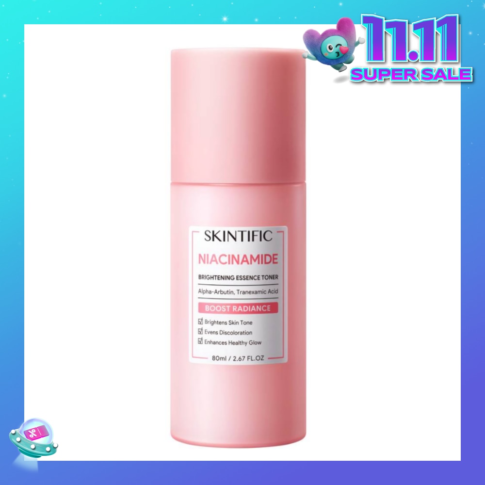 Niacinamide Brightening Essence Toner (To Brightens Skin Tone, Evens Discoloration & Enhances Healthy Glow) 80ml