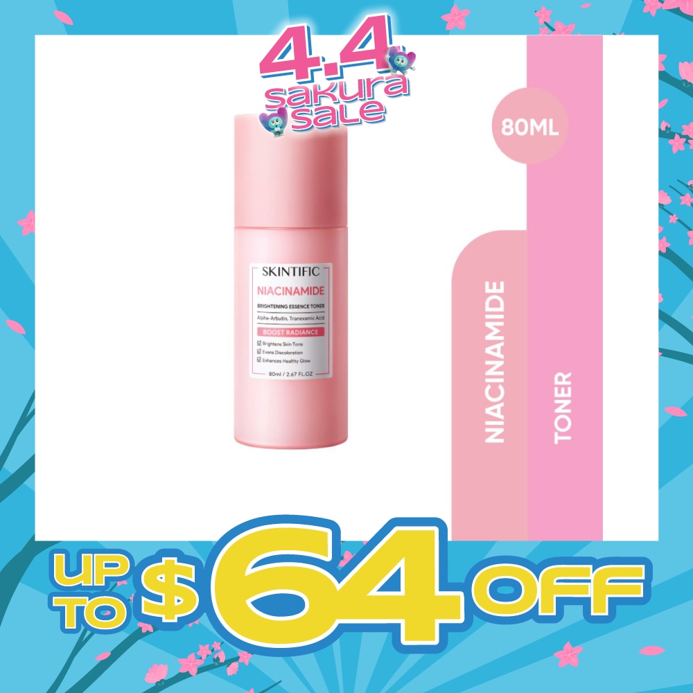 Niacinamide Brightening Essence Toner (To Brightens Skin Tone, Evens Discoloration & Enhances Healthy Glow) 80ml