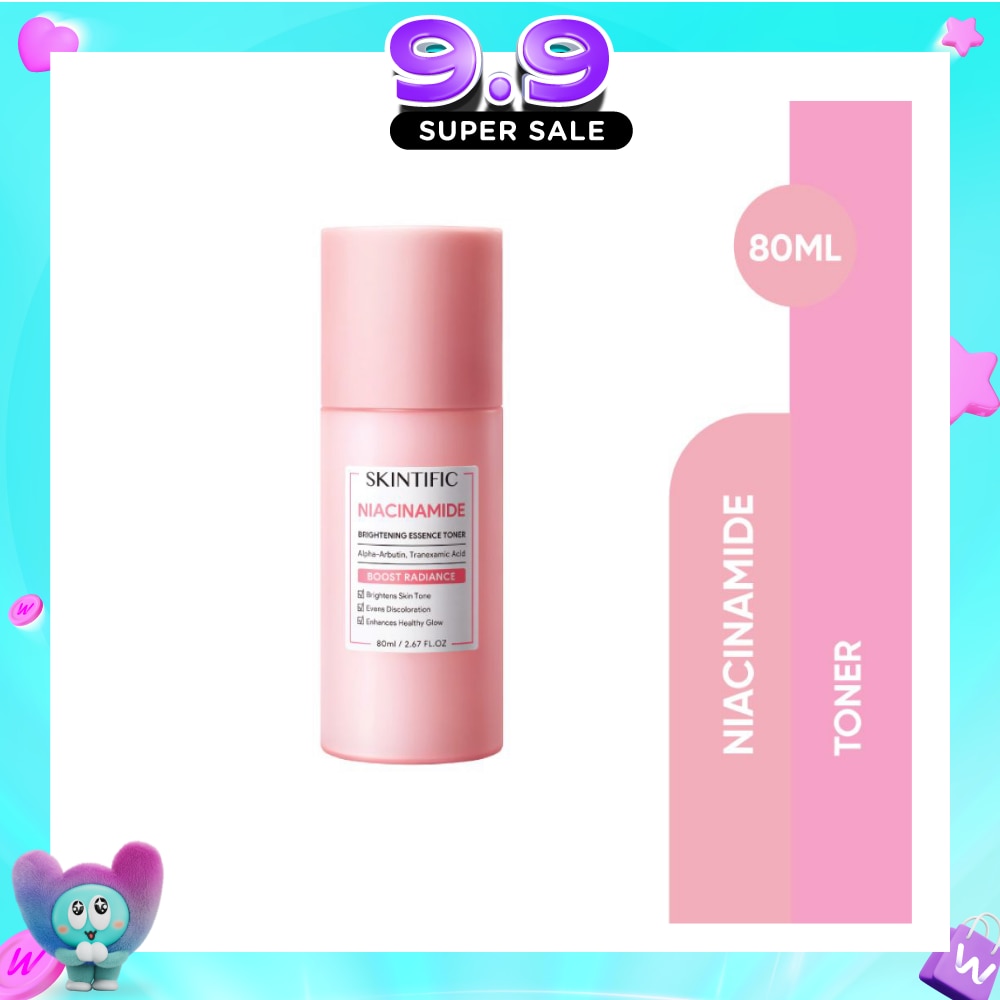 Niacinamide Brightening Essence Toner (To Brightens Skin Tone, Evens Discoloration & Enhances Healthy Glow) 80ml image
