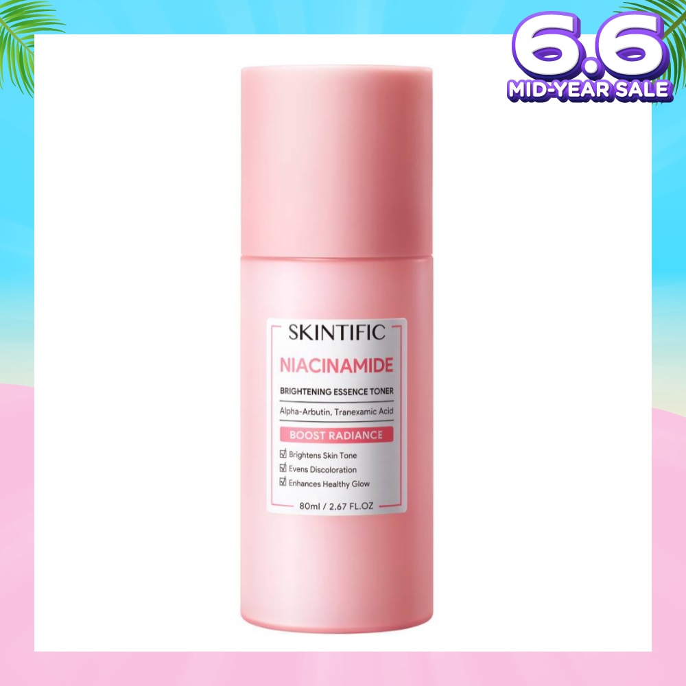 Niacinamide Brightening Essence Toner (To Brightens Skin Tone, Evens Discoloration & Enhances Healthy Glow) 80ml