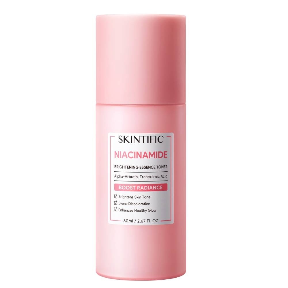 Niacinamide Brightening Essence Toner (To Brightens Skin Tone, Evens Discoloration & Enhances Healthy Glow) 80ml