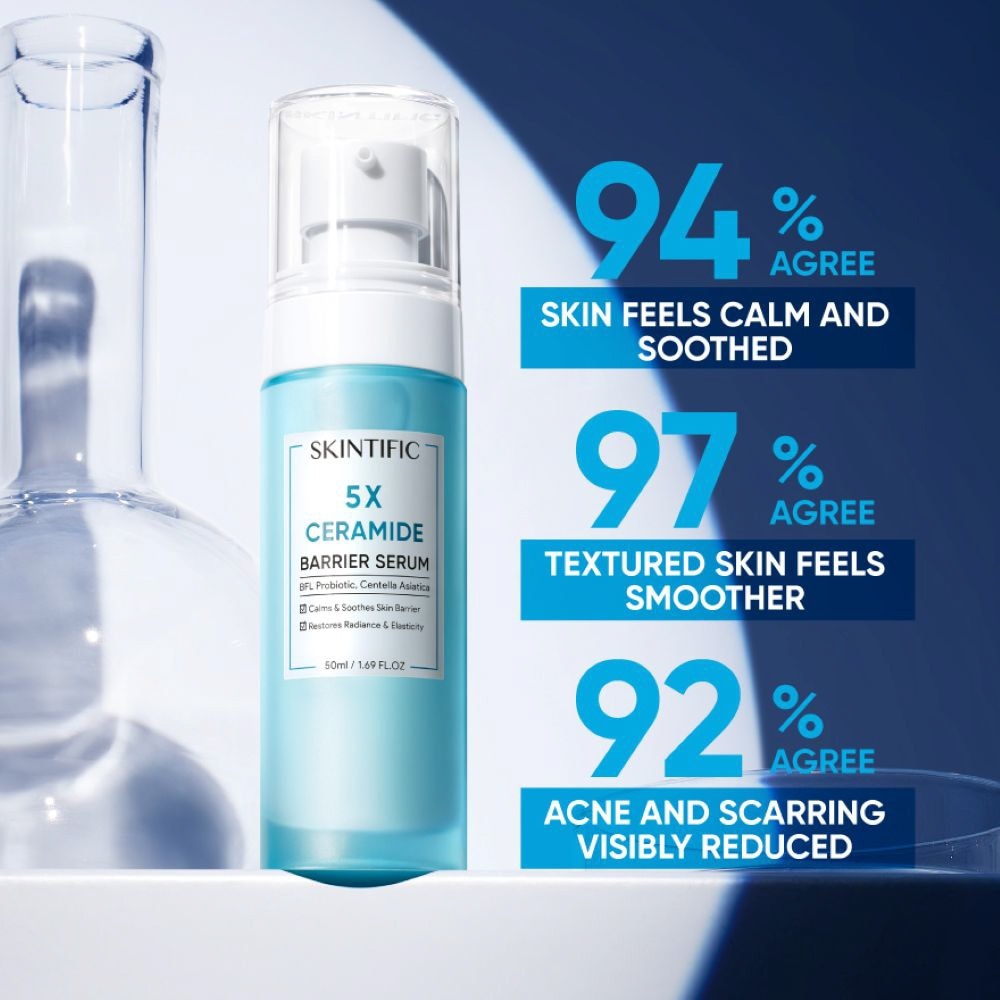 5X Ceramide Barrier Repair Serum (To Calmsm Soothes Skin Barrier, Restores Radiance & Elasticity) 50ml&nbsp;(Expiry: Aug`2026)