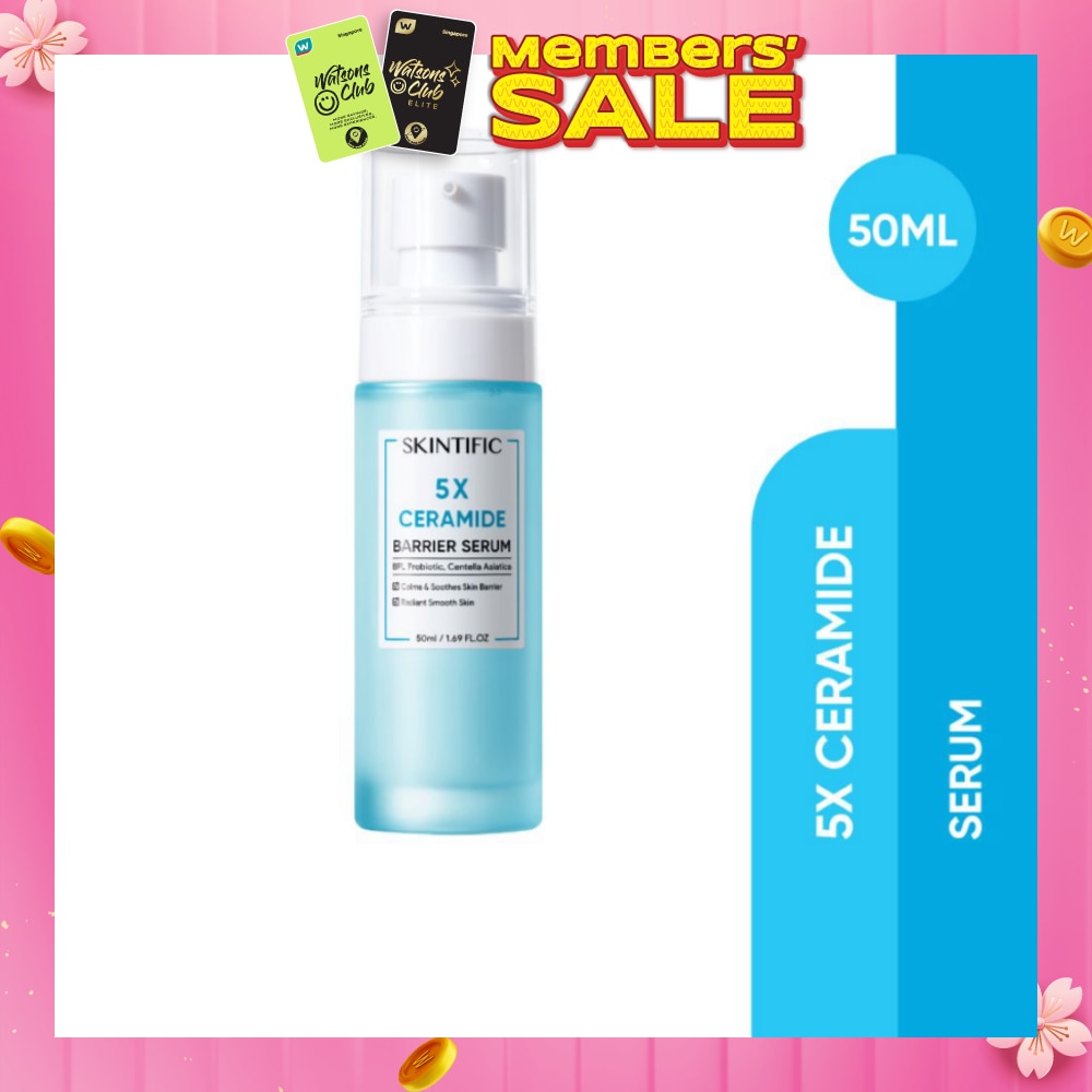 5X Ceramide Barrier Repair Serum (To Calmsm Soothes Skin Barrier, Restores Radiance & Elasticity) 50ml (Expiry: Aug`2026)