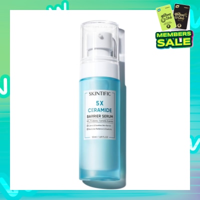 SKINTIFIC 5X Ceramide Barrier Repair Serum (To Calmsm Soothes Skin Barrier, Restores Radiance & Elasticity) 50ml
