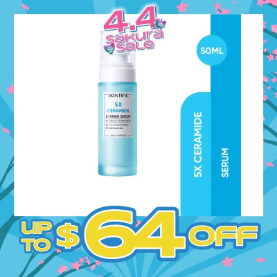 SKINTIFIC - 5X Ceramide Barrier Repair Serum (To Calmsm Soothes Skin Barrier, Restores Radiance & Elasticity) 50ml&nbsp;(Expiry: Aug`2026)