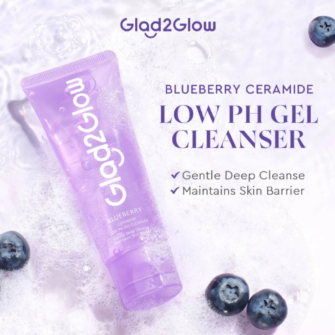 Blueberry Ceramide Low pH Gel Cleanser 70ml image