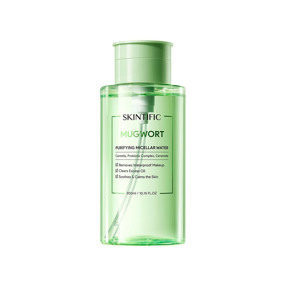 Mugowrt Purifying Micellar Water (To Removes Waterproof Makeup, Clears Excess Oil, Soothes & Calms The Skin) 300ml