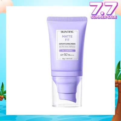SKINTIFIC Matte Fit Oil Control Serum Sunscreen SPF 50+ PA++++ 30g