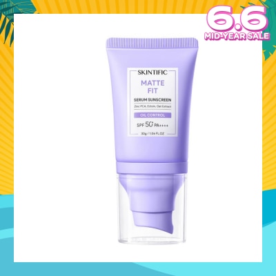 SKINTIFIC Matte Fit Oil Control Serum Sunscreen SPF 50+ PA++++ 30g