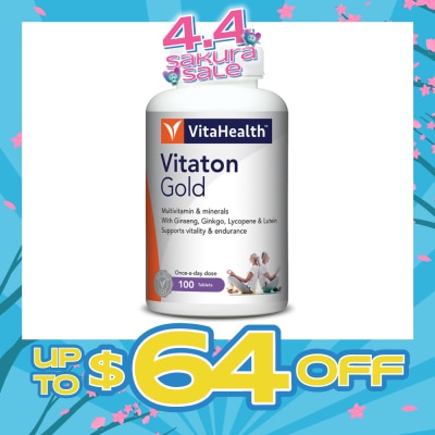 VITAHEALTH - Vitaton Gold Multivitamins & Minerals Tablet (For Support Vitality & Endurance) 150s